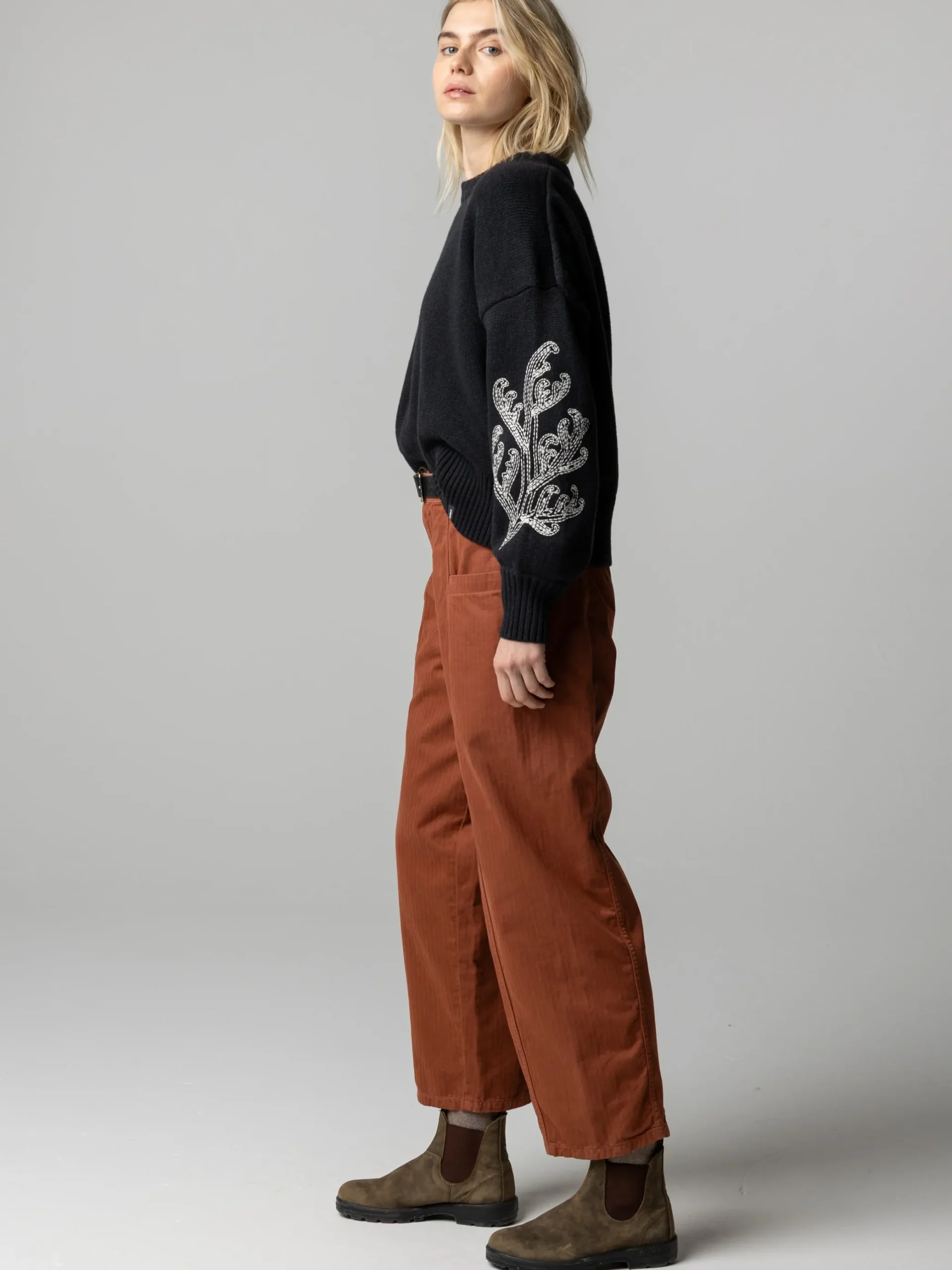 Women's Floral Marine Jumper